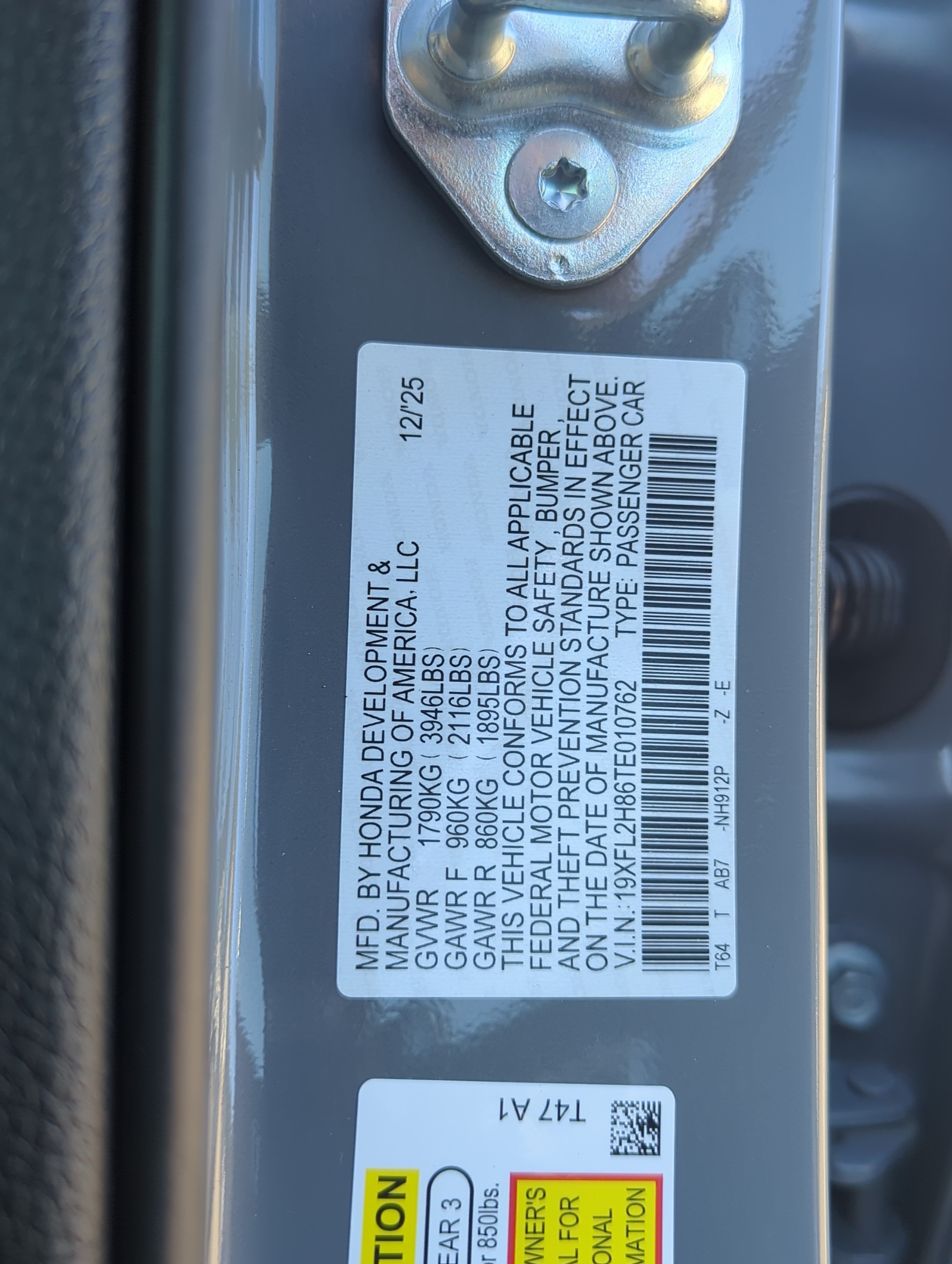 Used 2026 Urban Gray Pearl Honda Sport image 29