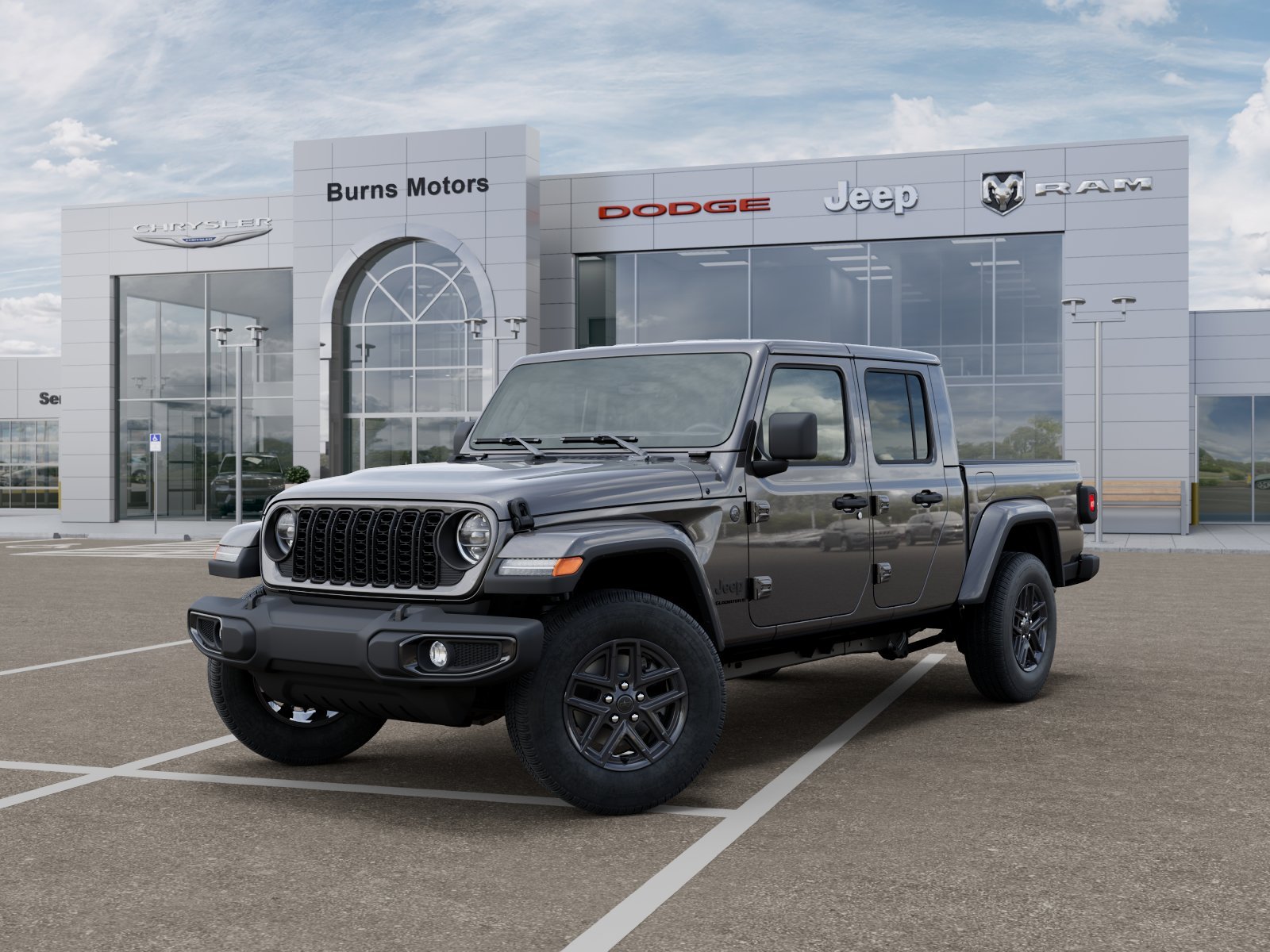 New 2026 Granite Crystal Metallic Clear-Coat Exterior Paint Jeep Sport S Dark Sky image 27