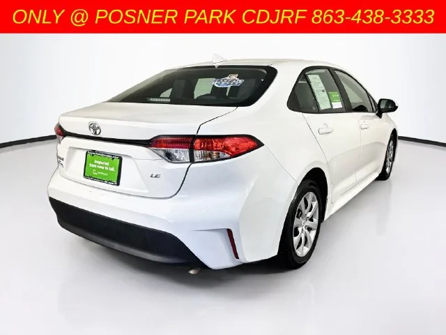 Used 2024 White Toyota LE image 7