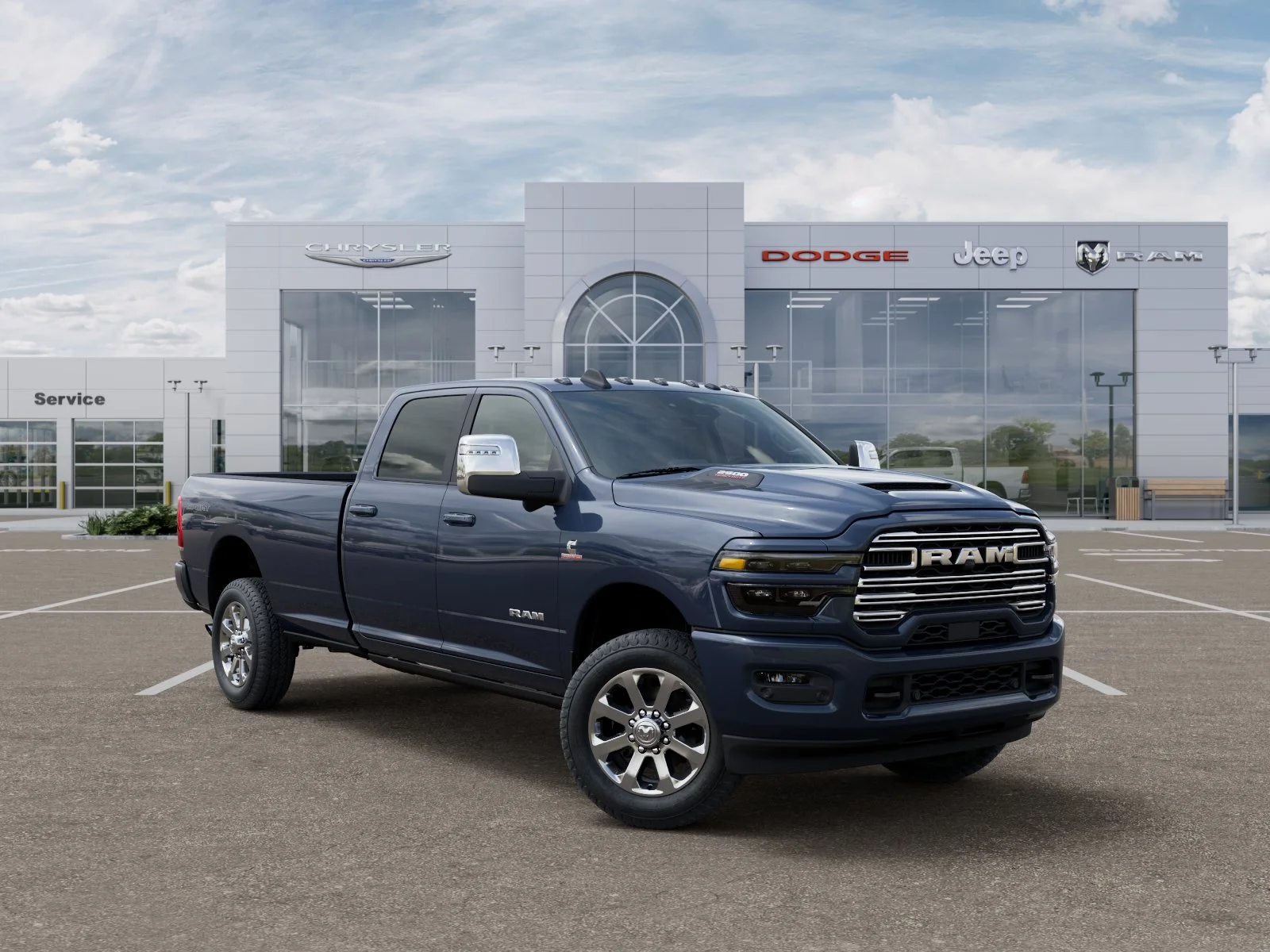 New 2026 Forged Blue Metallic Exterior Paint RAM Laramie image 32