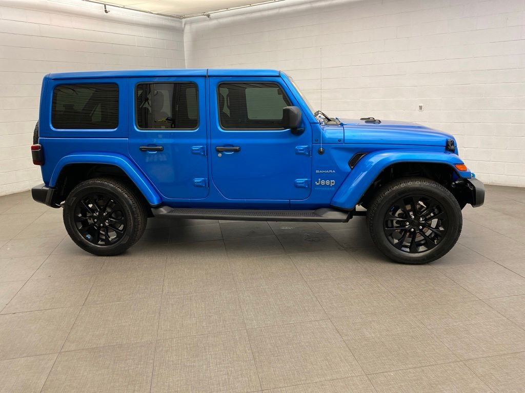 Used 2022 Blue Jeep Unlimited Sahara 4xe image 6