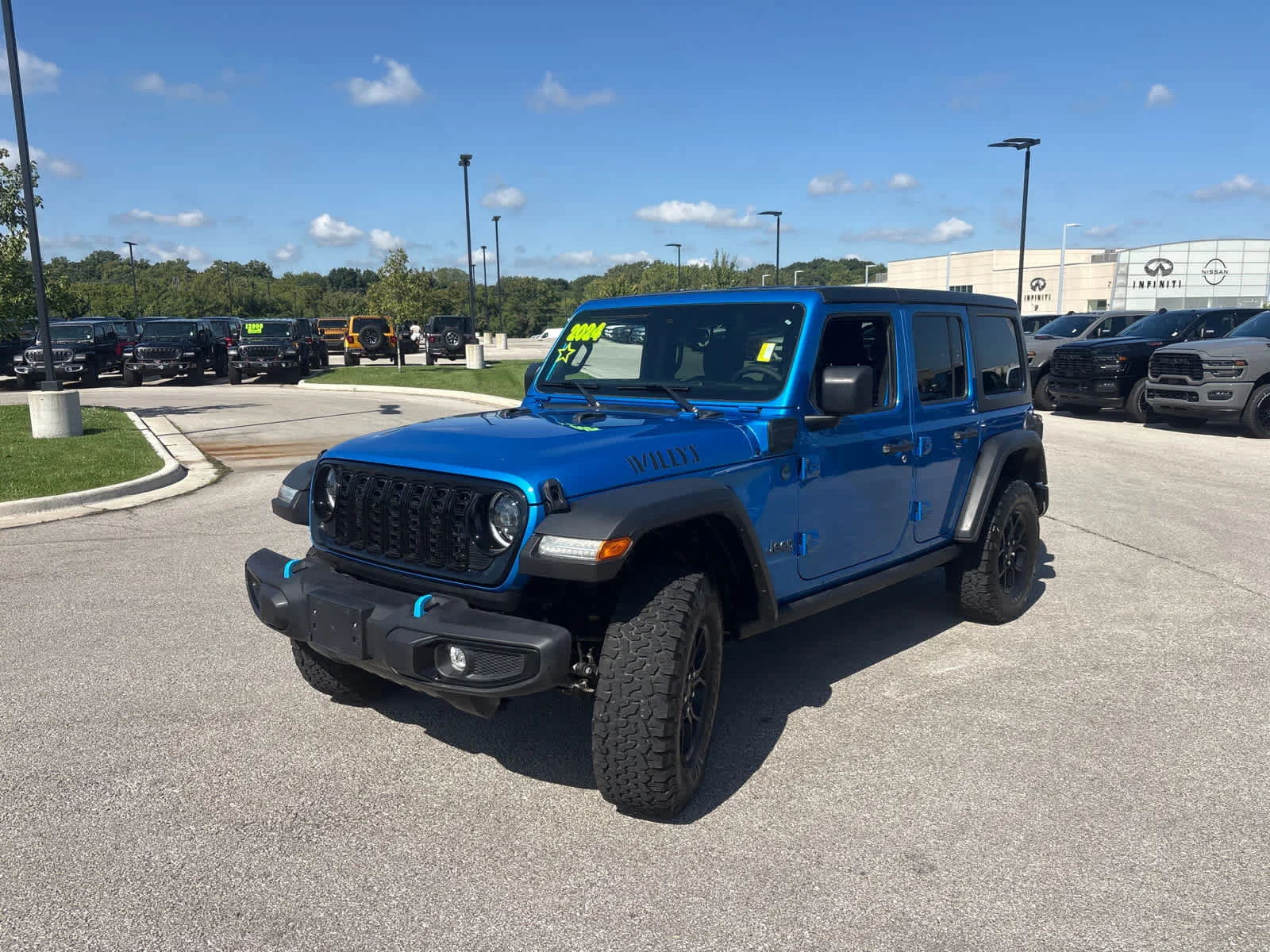 Used 2024 Hydro Blue Pearlcoat Jeep Willys image 5