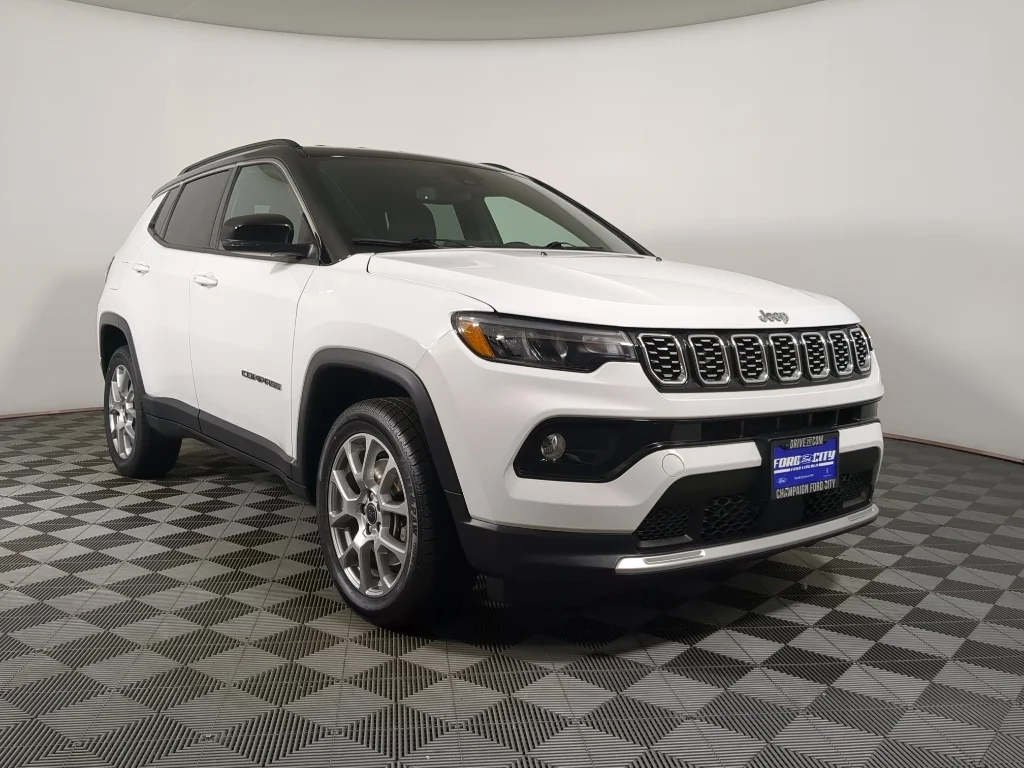 Used 2025 Bright White Clearcoat Jeep Limited image 3