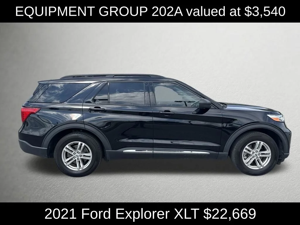 Used 2021 Black Ford XLT image 2