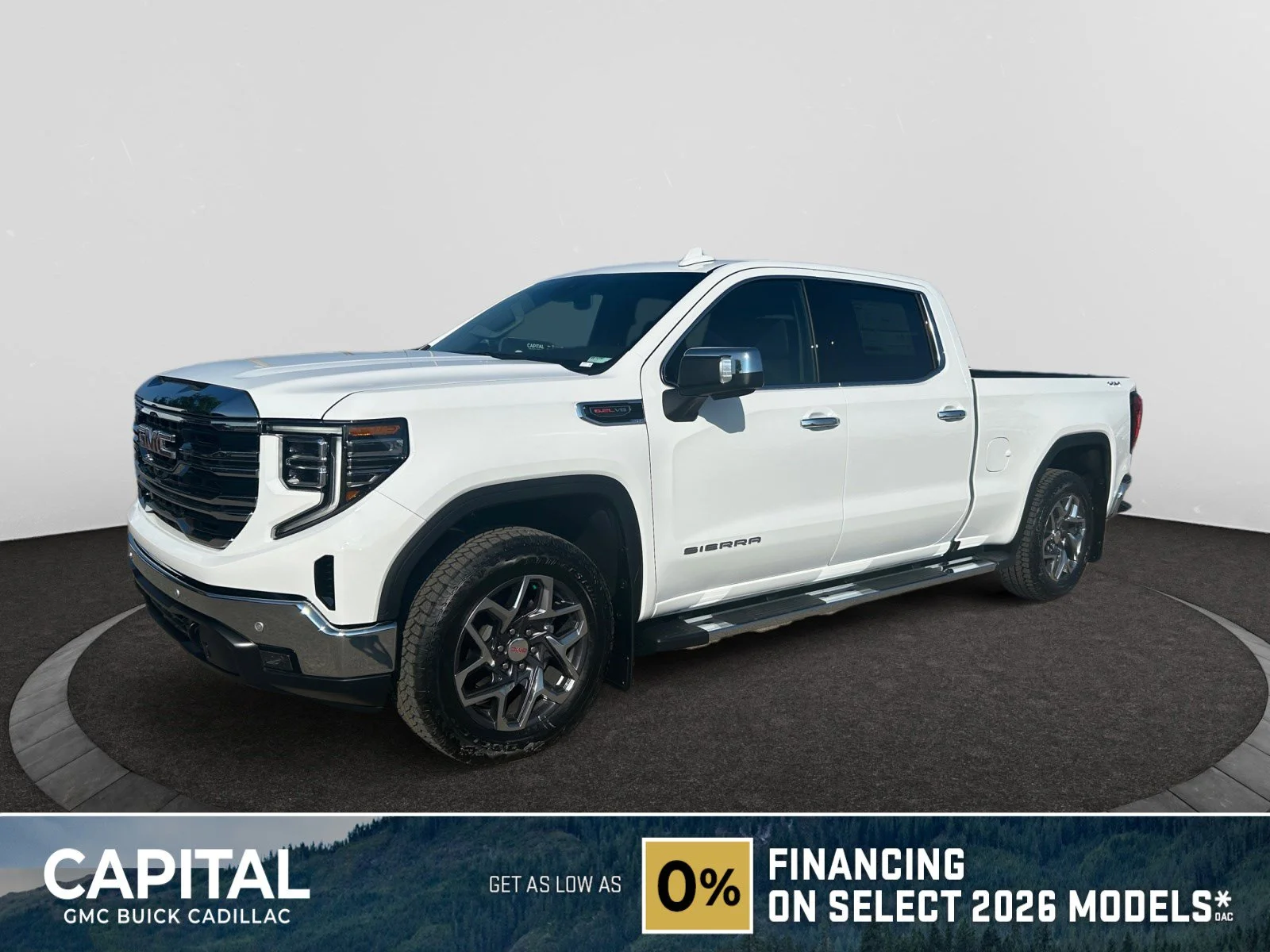 New 2026 Summit White GMC SLT image 1