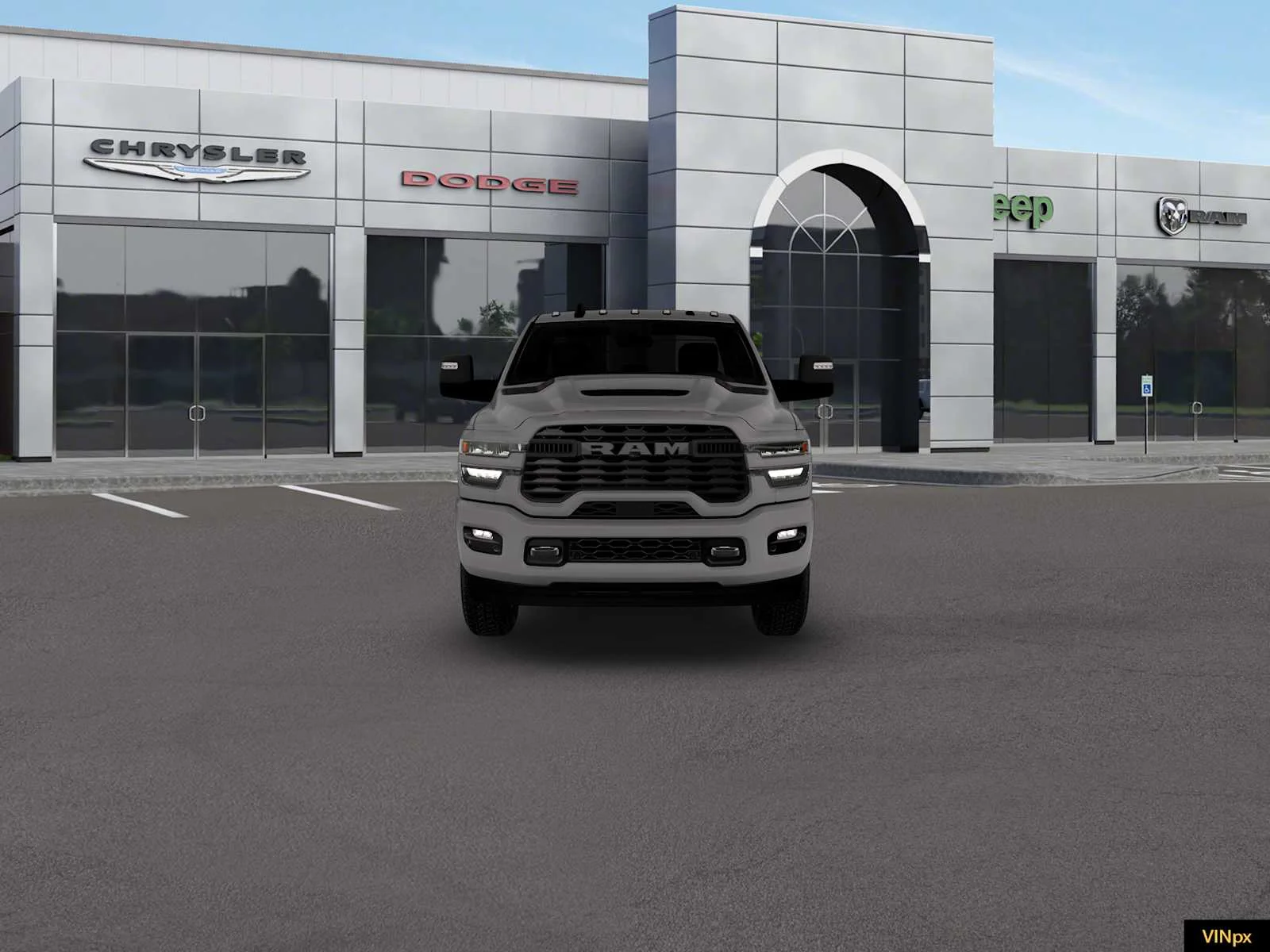 New 2026 Ceramic Gray Clear-Coat Exterior Paint RAM Big Horn image 4