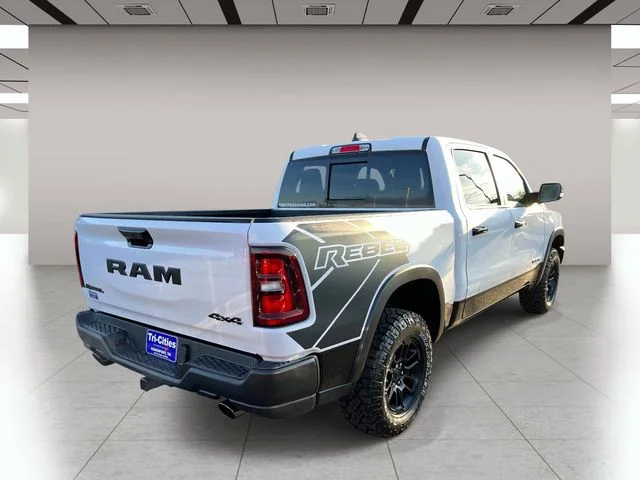 New 2026 Bright White Clear-Coat Exterior Paint RAM Rebel image 3