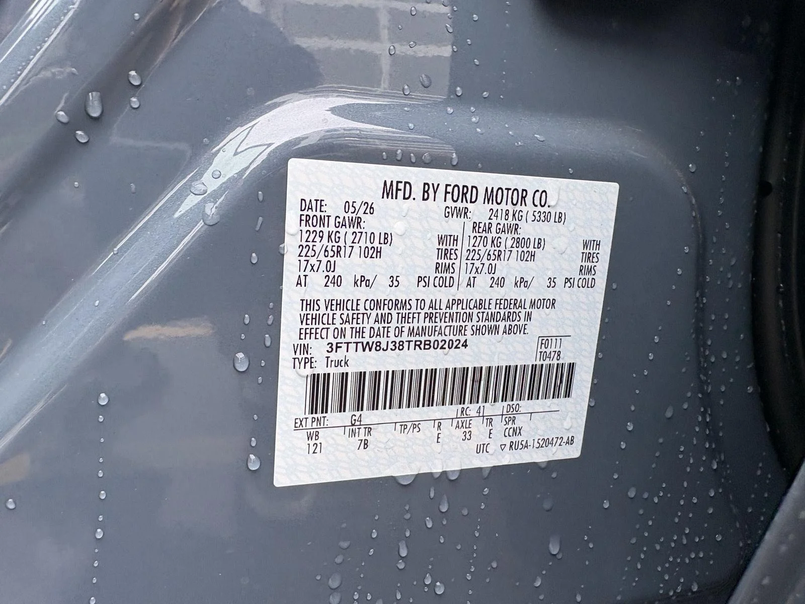 New 2026 Azure Gray Metallic Tri-Coat Ford XLT image 19