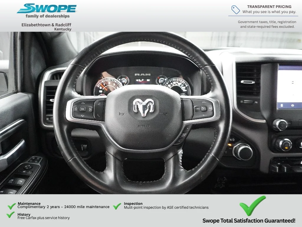 Used 2024 Bright White Clearcoat Ram Big Horn image 14