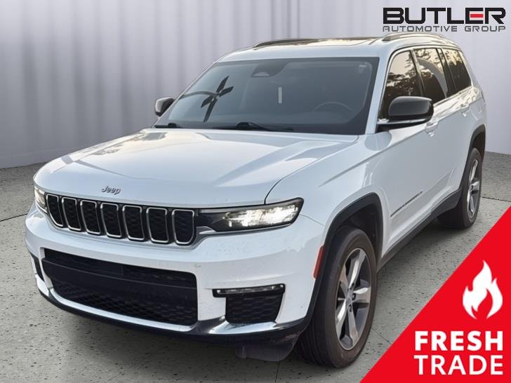 Used 2021 White (Bright White Clearcoat) Jeep Limited image 1