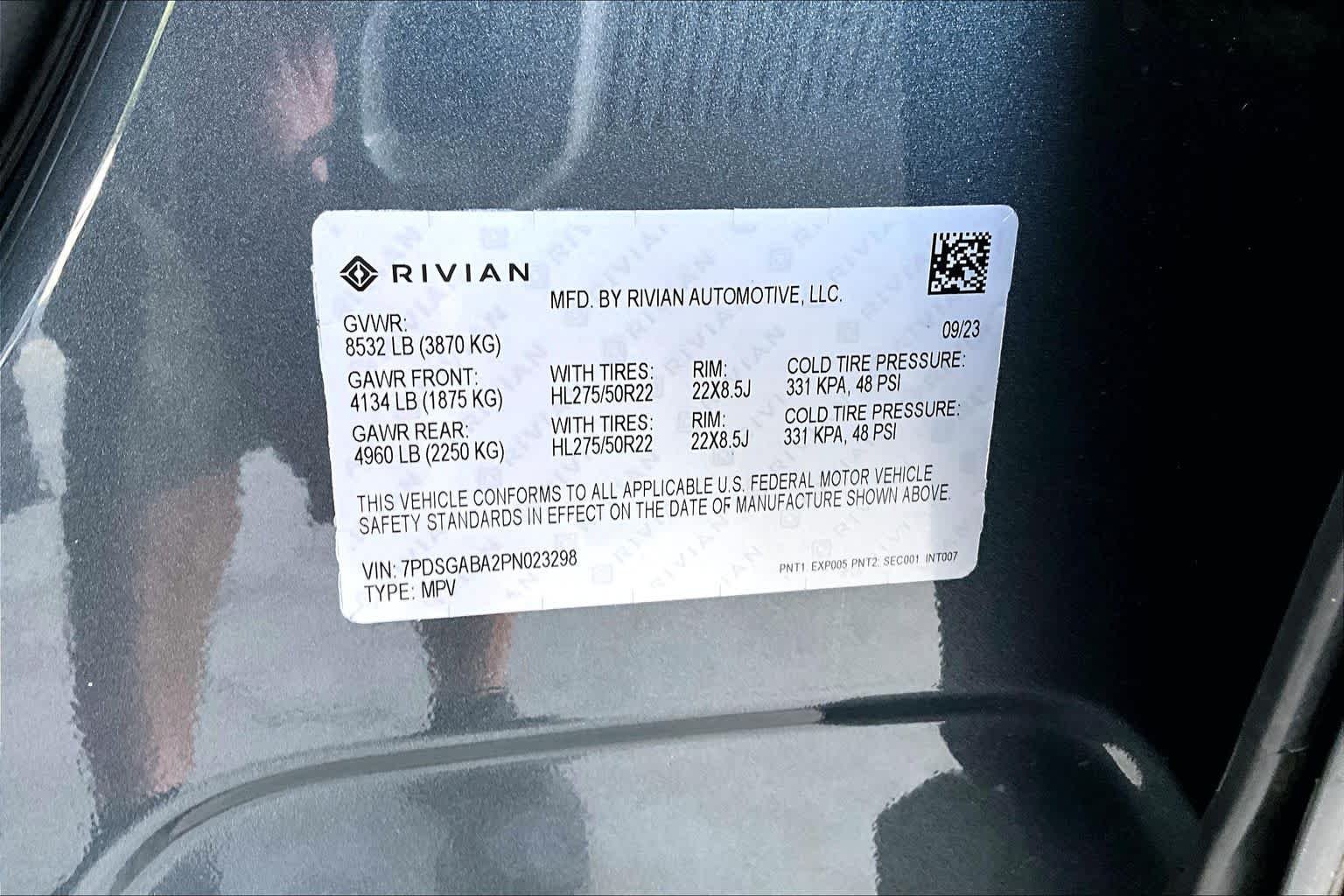 Used 2023 Midnight Black Rivian Adventure image 31