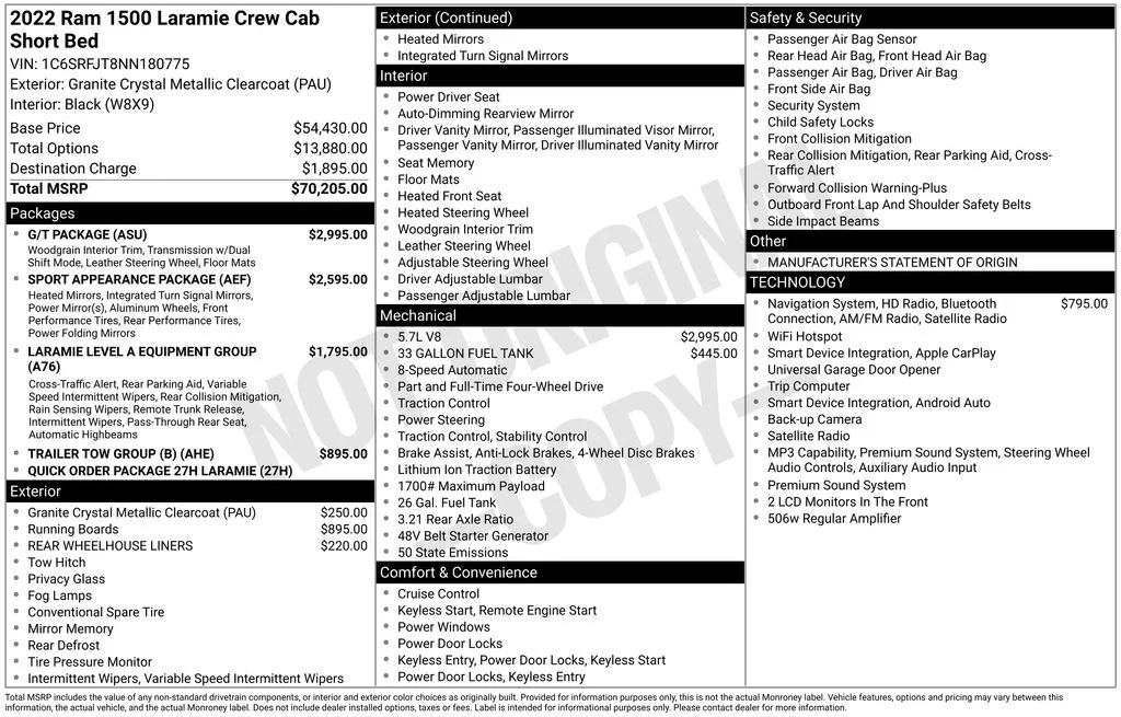 Certified Used 2022 Gray Ram Laramie image 36