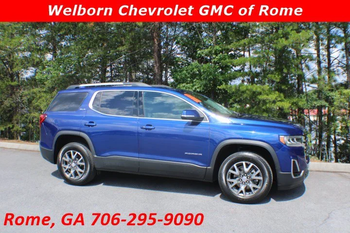 Certified Used 2023 Ultra Blue Metallic GMC SLE image 1