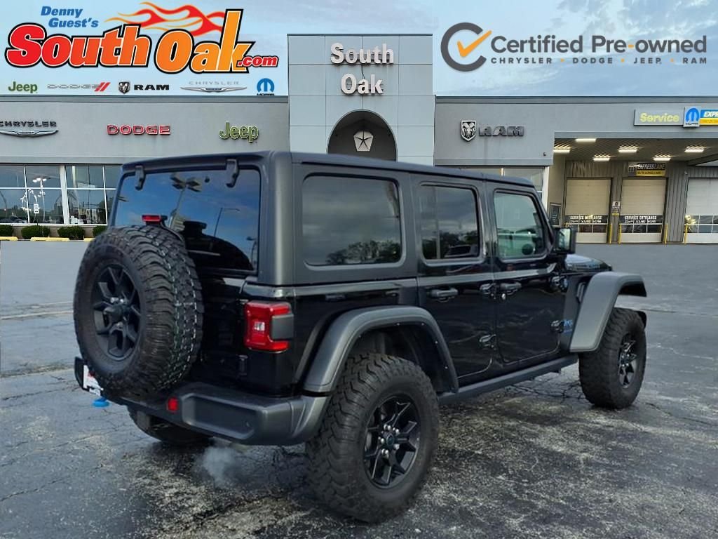 Used 2024 Black Jeep Willys 4xe image 3