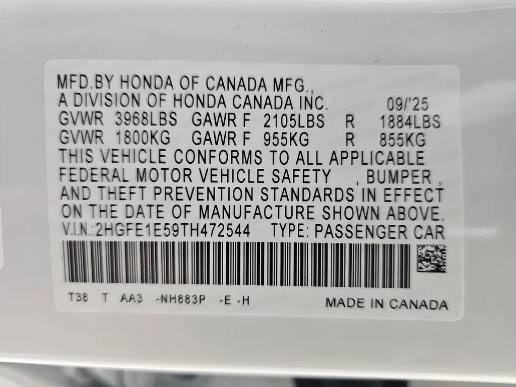 New 2026 Platinum White Pearl Honda  image 45