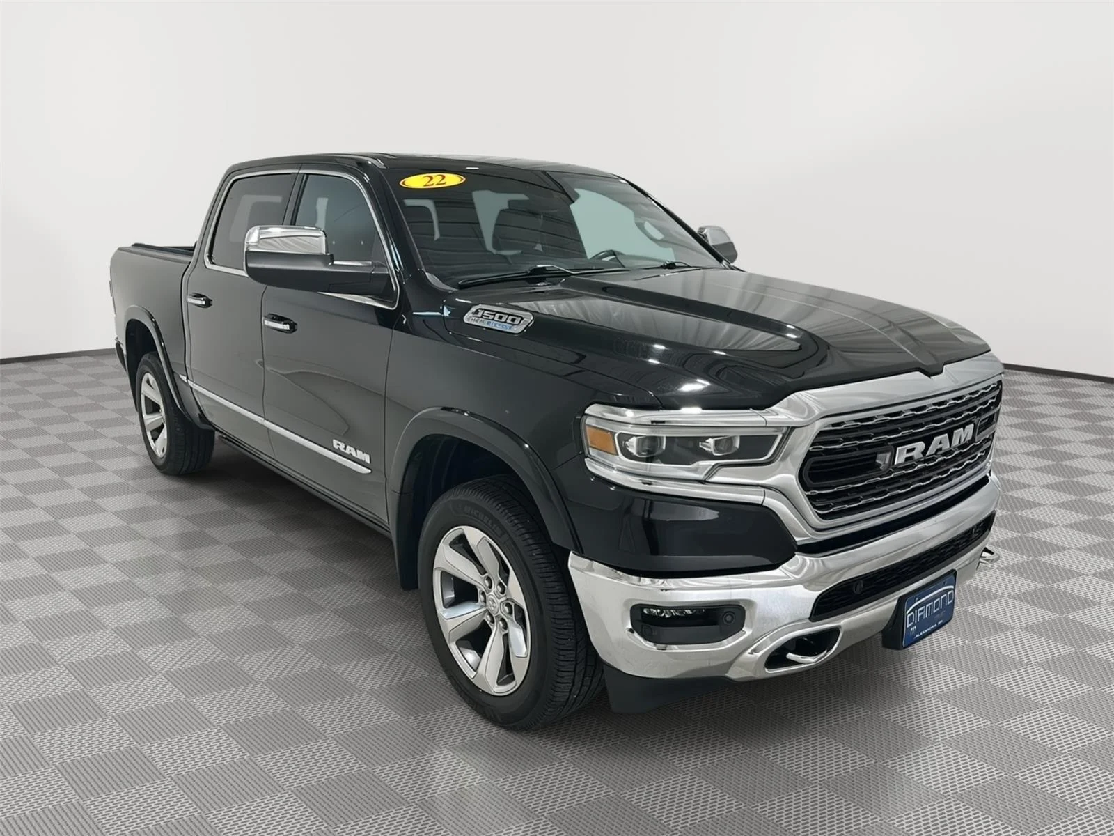 Used 2022 Diamond Black Crystal Pearlcoat Ram Limited image 7