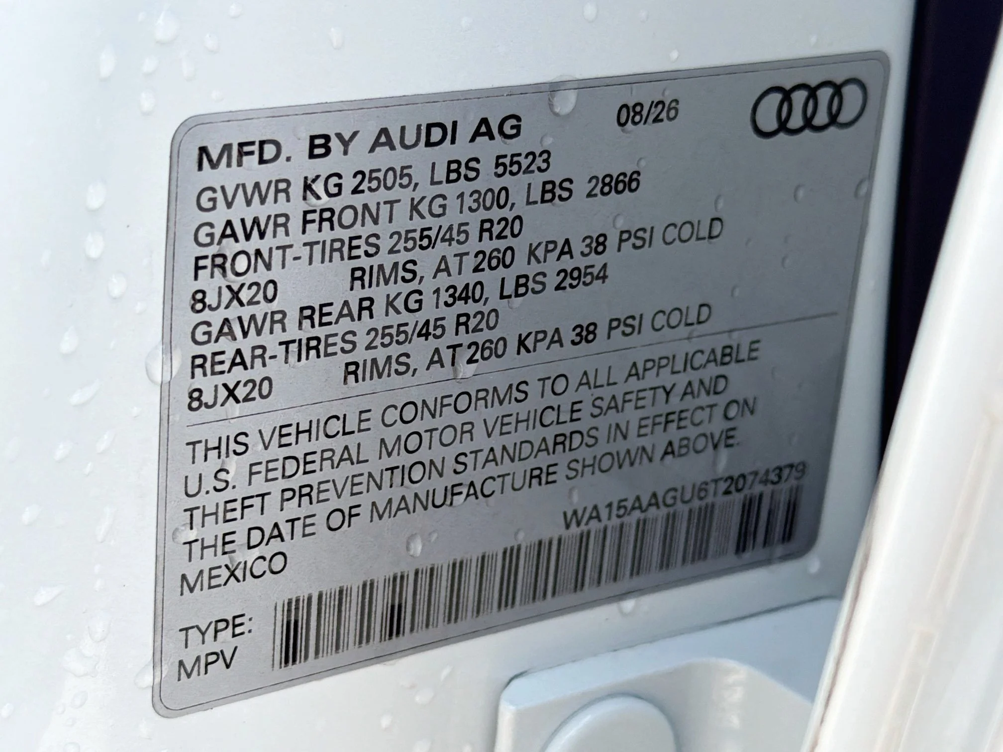 New 2026 Glacier White Metallic Audi Premium Plus image 43