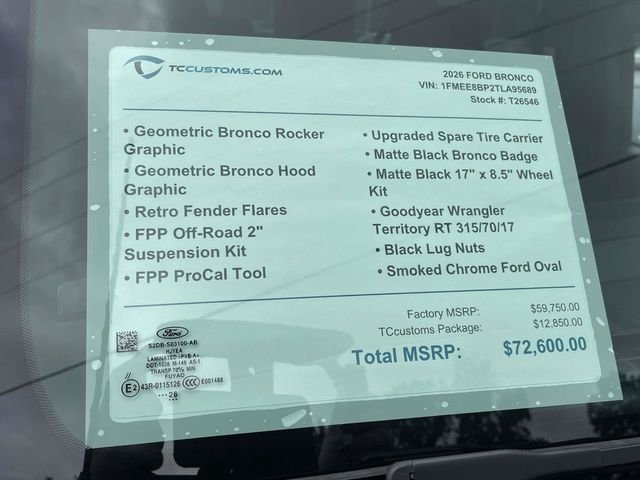 New 2026 Shadow Black Ford TCcustoms image 21