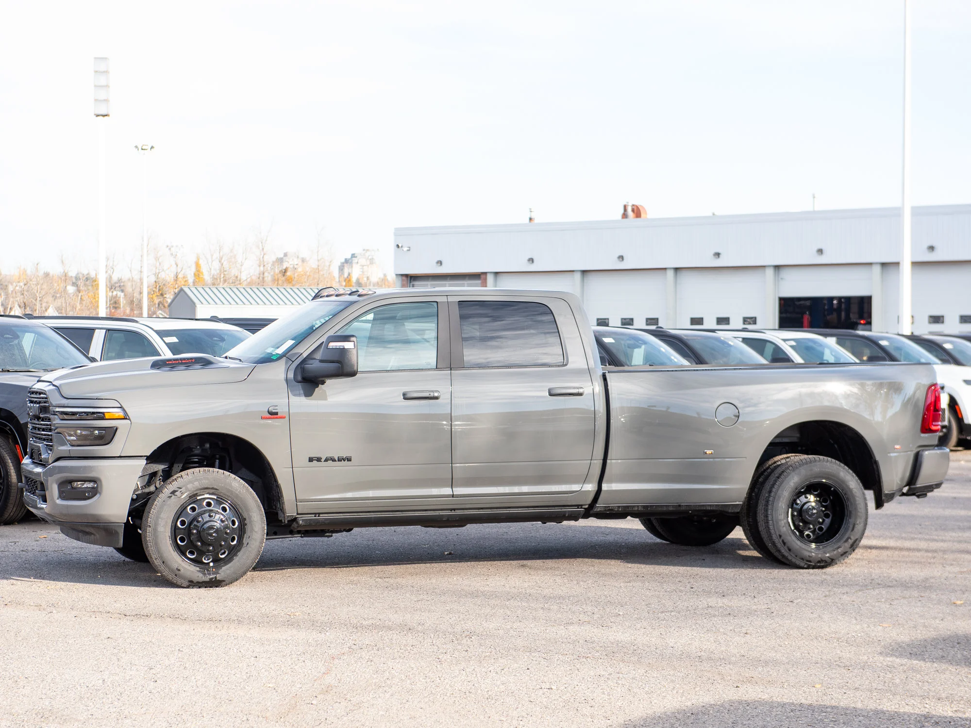 New 2026 Grey RAM Laramie Night* Mega Cab 4x4, Max Tow Pkg, Sunroof, Level 2 Plus Equipment Group image 3