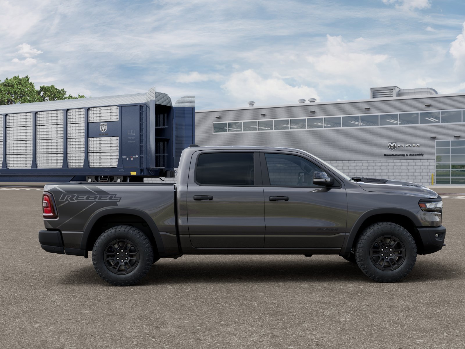 New 2027 Granite Crystal Metallic Clear-Coat Exterior Paint RAM Rebel image 12