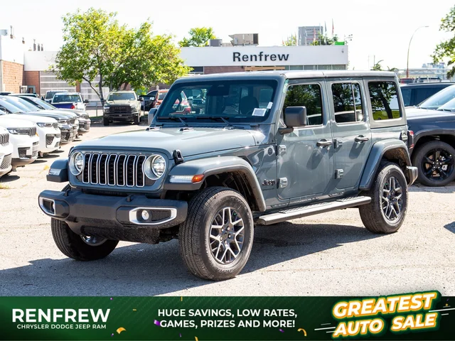 2026 Jeep Wrangler Sahara* 4 Door 4x4, Side Steps, Remote Start, Heated Seats