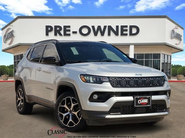 Silver 2025 Jeep Compass Limited 4WD SUV / Crossover Four-Wheel Drive