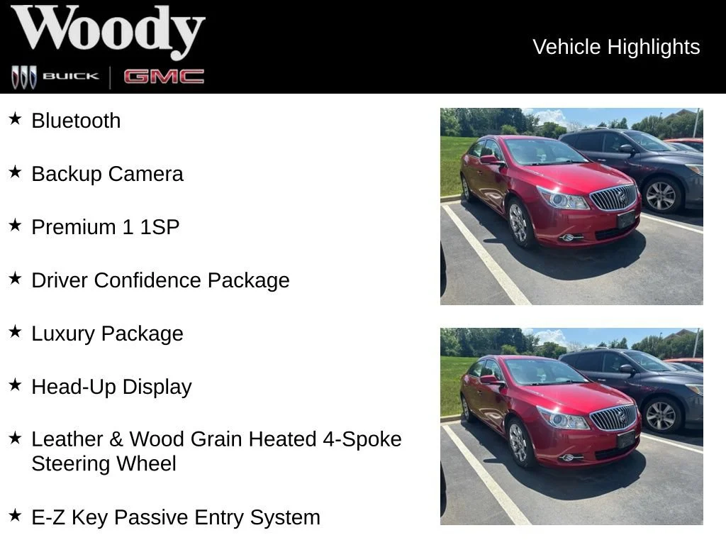 Certified Used 2013 CRYSTAL RED TINTCOAT Buick Premium 1 image 3
