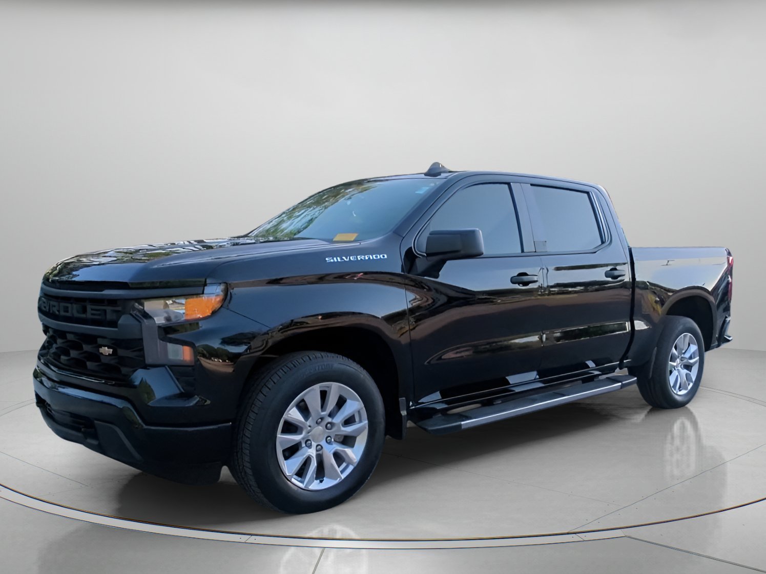 Used 2024 Black Chevrolet Custom Crew Cab Pickup image 8