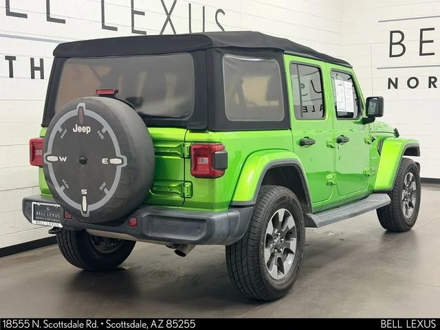 Used 2018 Green Jeep Unlimited Sahara image 4