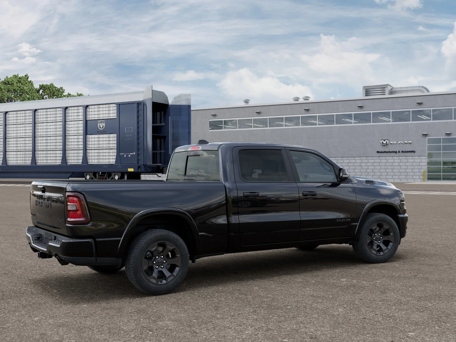 New 2026 Diamond Black Crystal Pearlcoat RAM Big Horn/Lone Star image 4