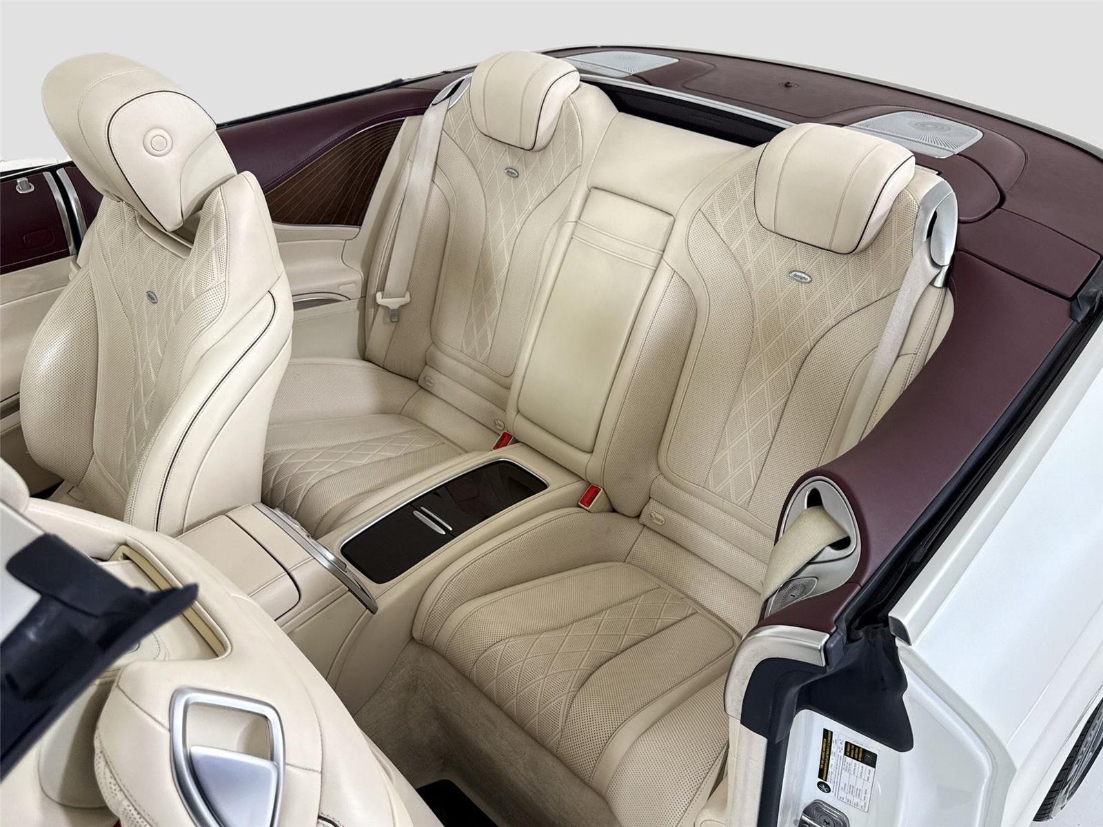 Used 2019 designo Cashmere White Magno (Matte Finish) Mercedes-Benz S 560 Cabriolet | AMG® Line | Premium Pkg | Driver Assist Pkg image 17