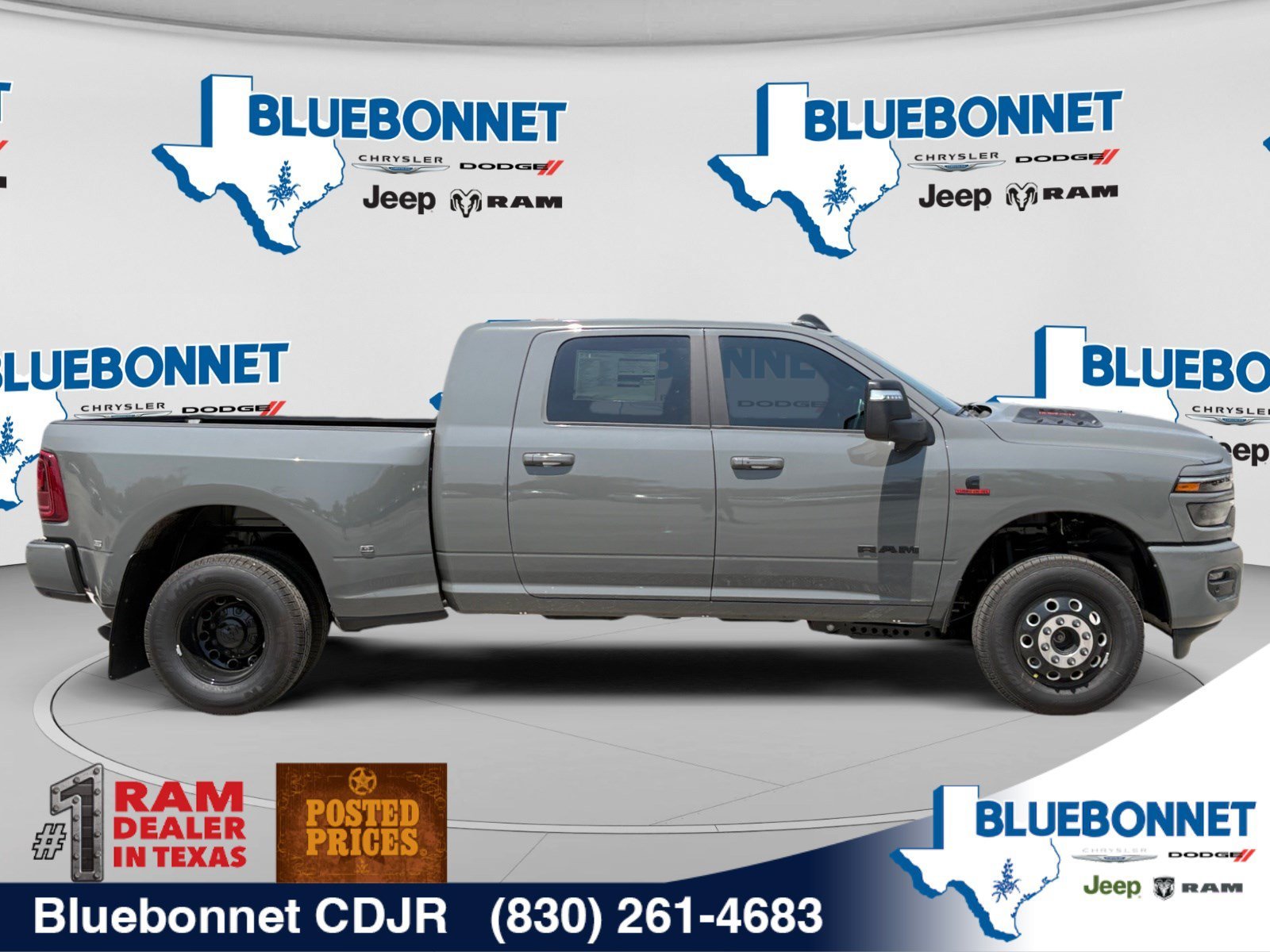 New 2026 Ceramic Gray Clear-Coat Exterior Paint RAM Laramie image 4