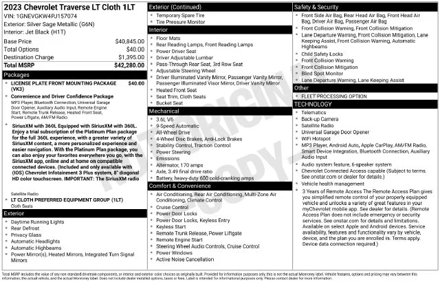 Used 2023 Green Chevrolet LT image 34