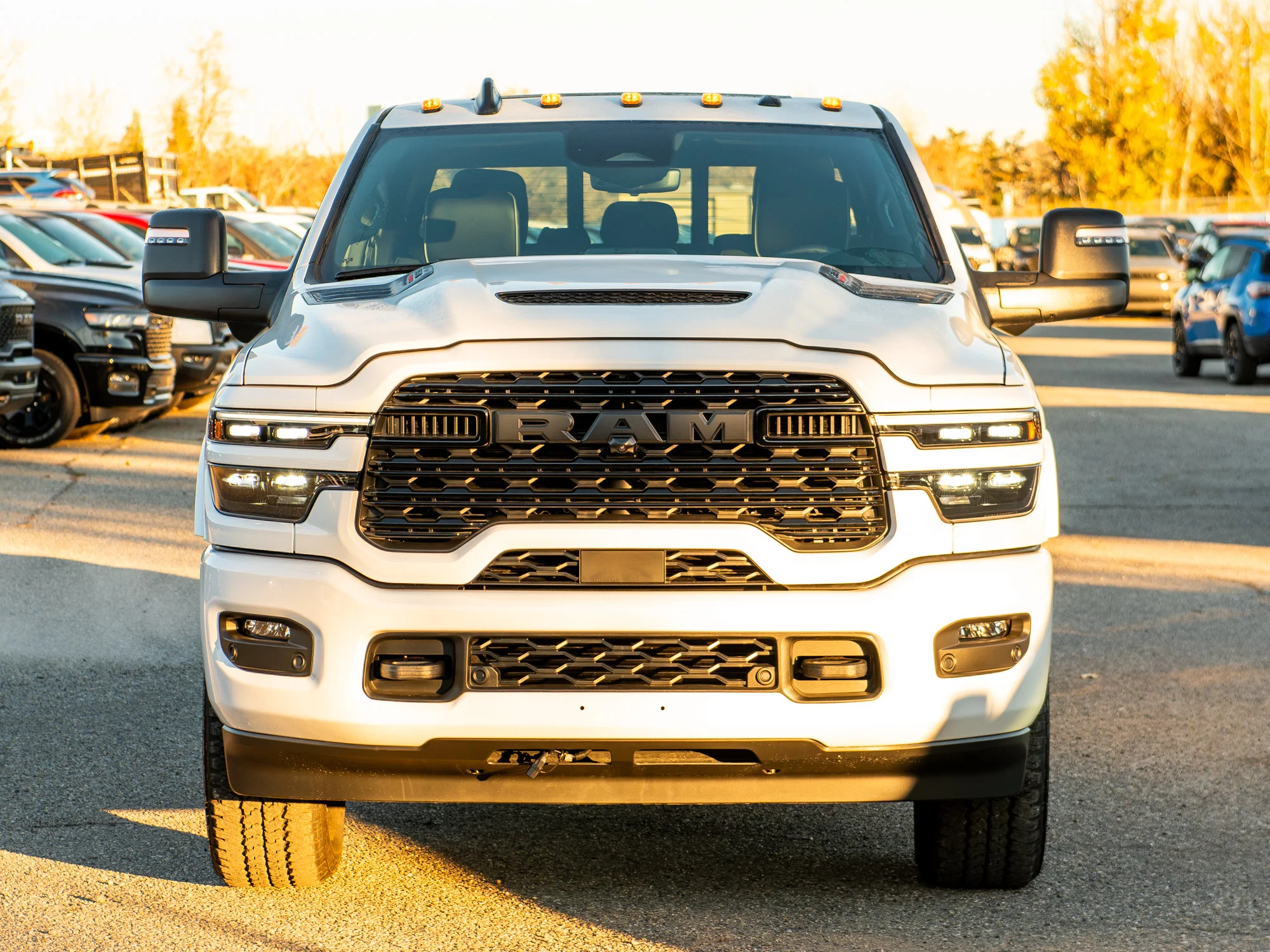 New 2027 White RAM Limited Night* Mega Cab 4x4, Sunroof, Passenger Screen, Ultra Premium Leather Seats image 11