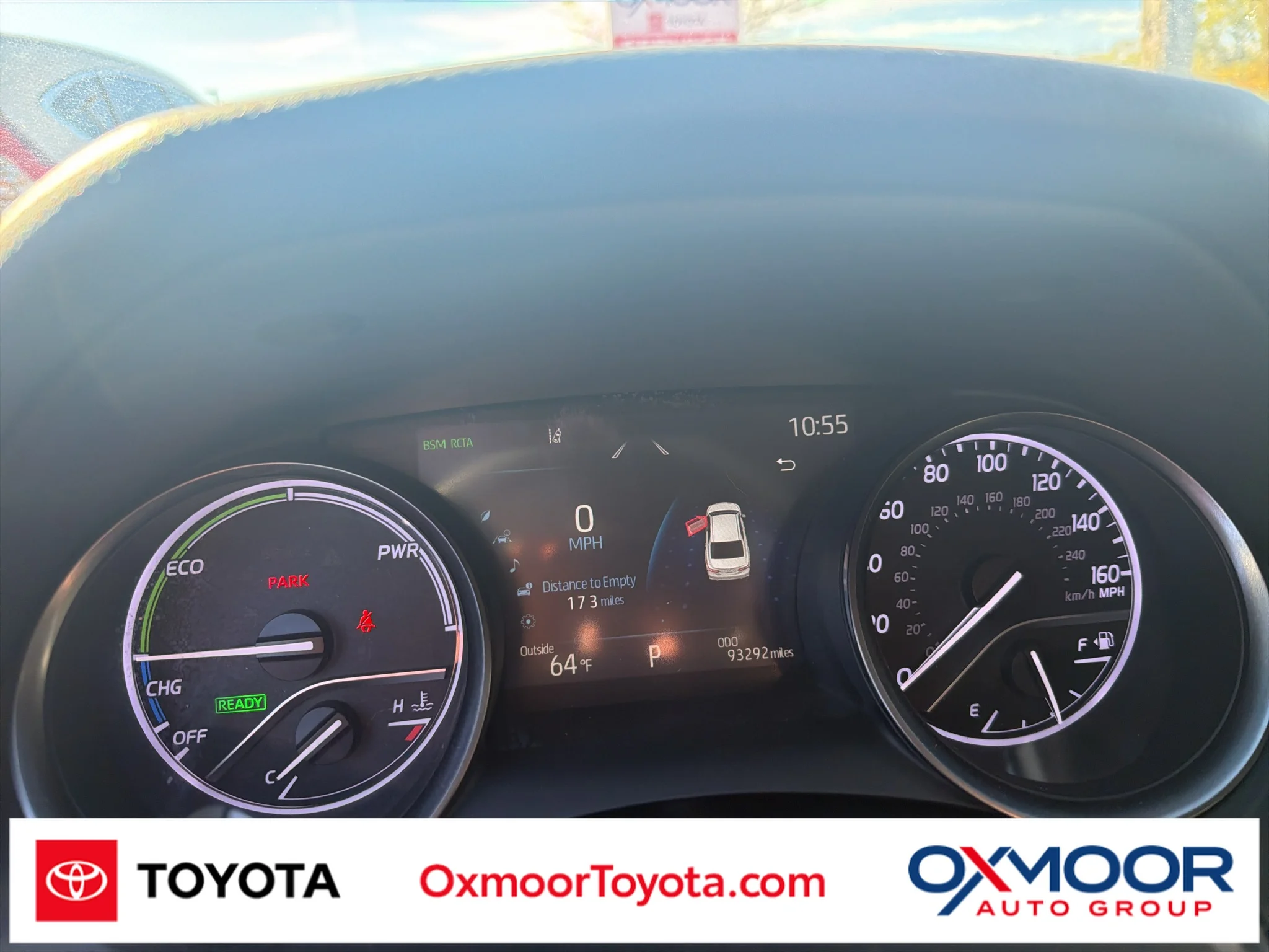 Used 2021 Supersonic Red/Midnight Black Metallic Toyota Hybrid XSE image 1
