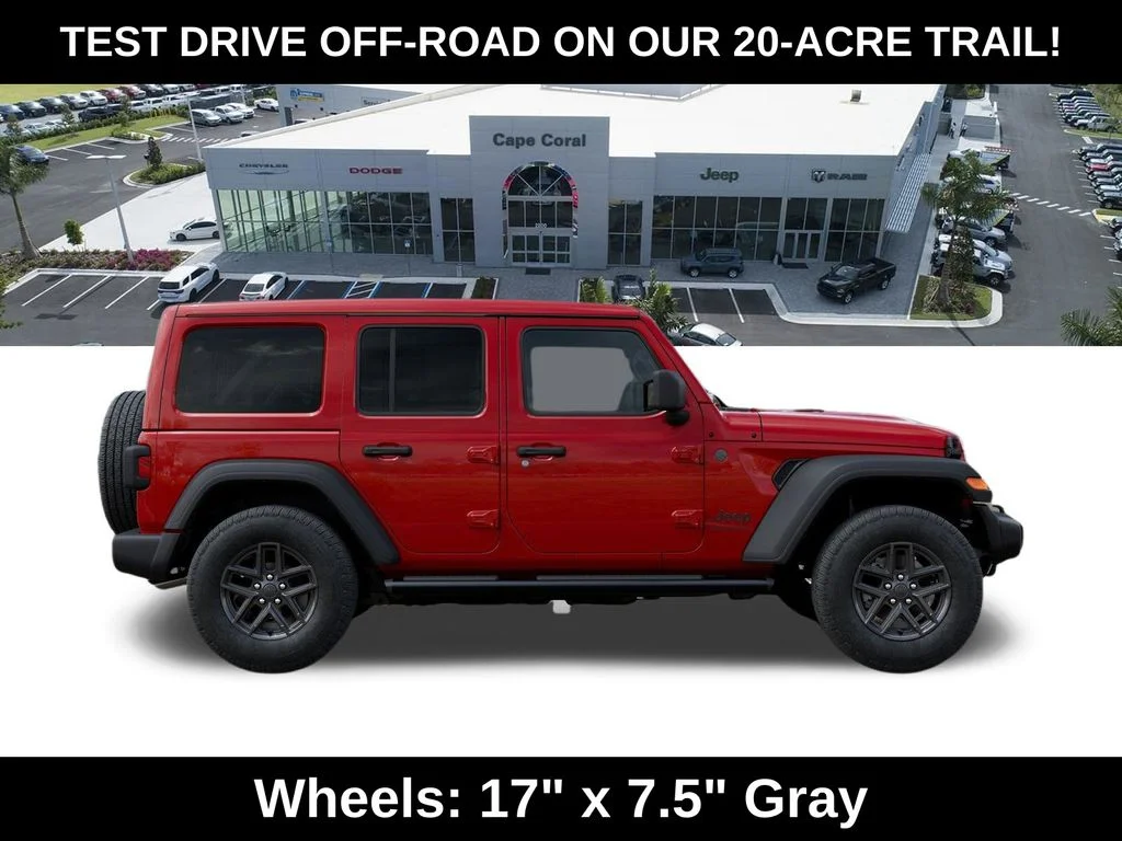 New 2026 Firecracker Red Clear-Coat Exterior Paint Jeep Sport S image 22