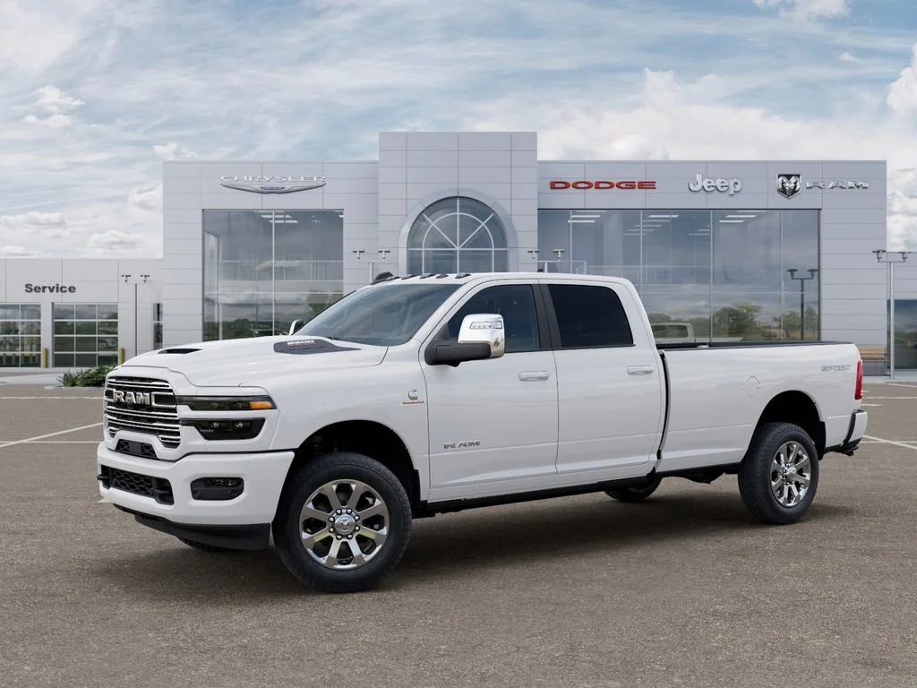 New 2026 Bright White Clear-Coat Exterior Paint RAM Laramie image 2