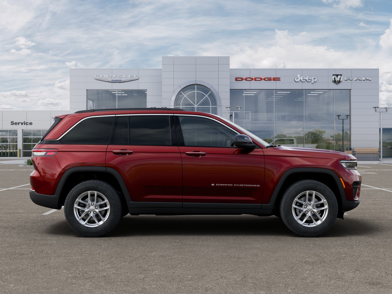 New 2025 Velvet Red Pearl-Coat Exterior Paint Jeep Laredo X image 37
