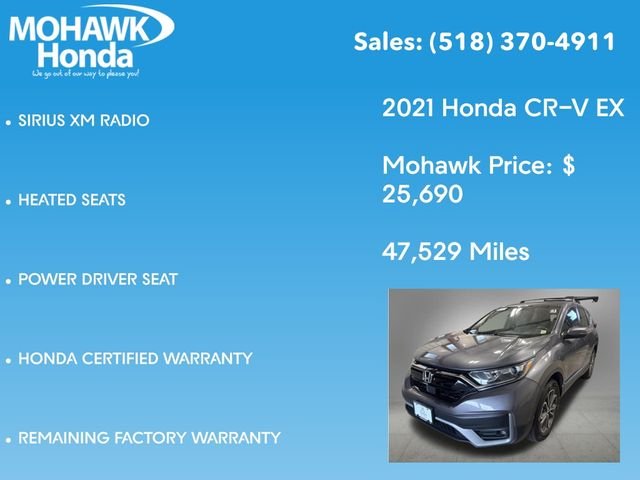Certified Used 2021 Modern Steel Metallic Honda EX image 16