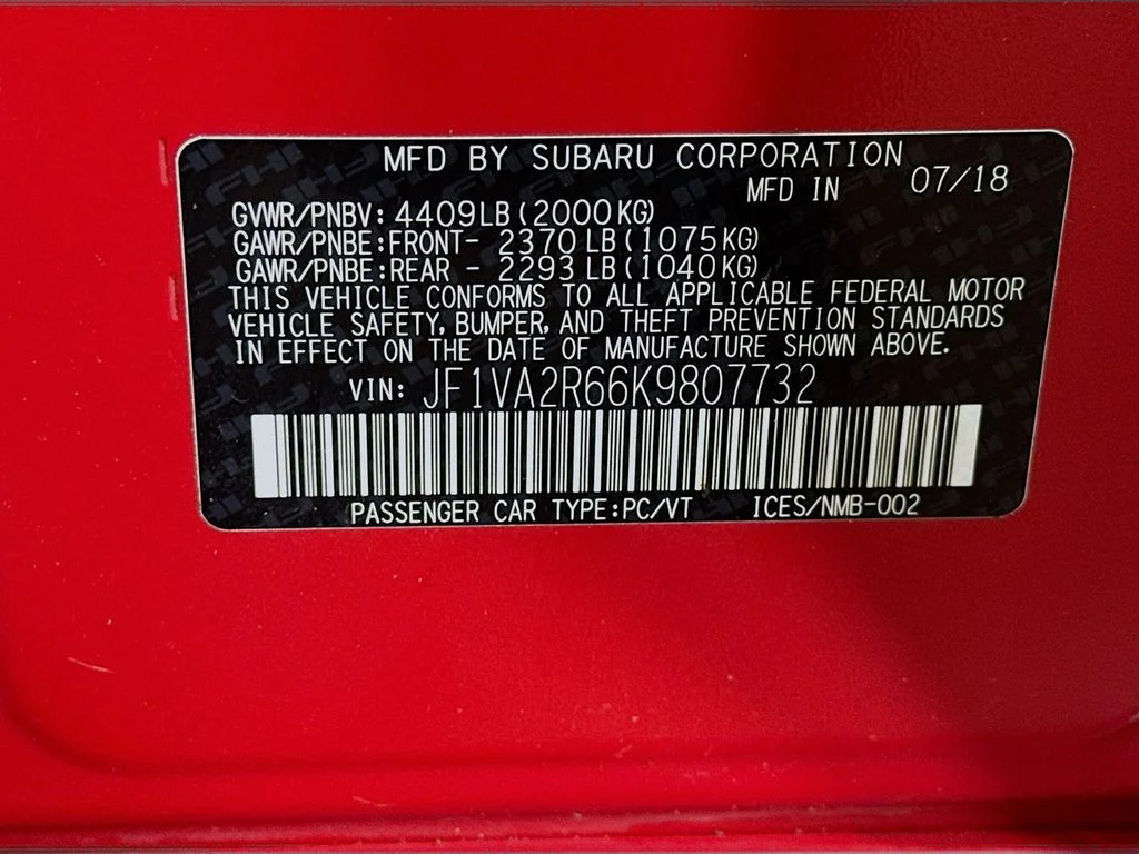 Used 2019 Red Subaru STi image 39