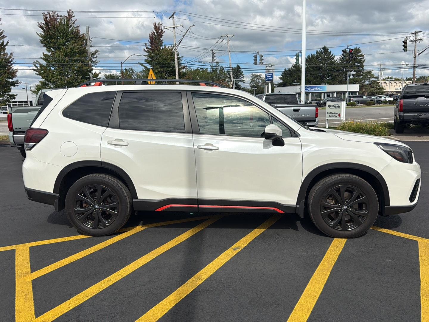 Used 2020 Crystal White Pearl Subaru Sport image 2