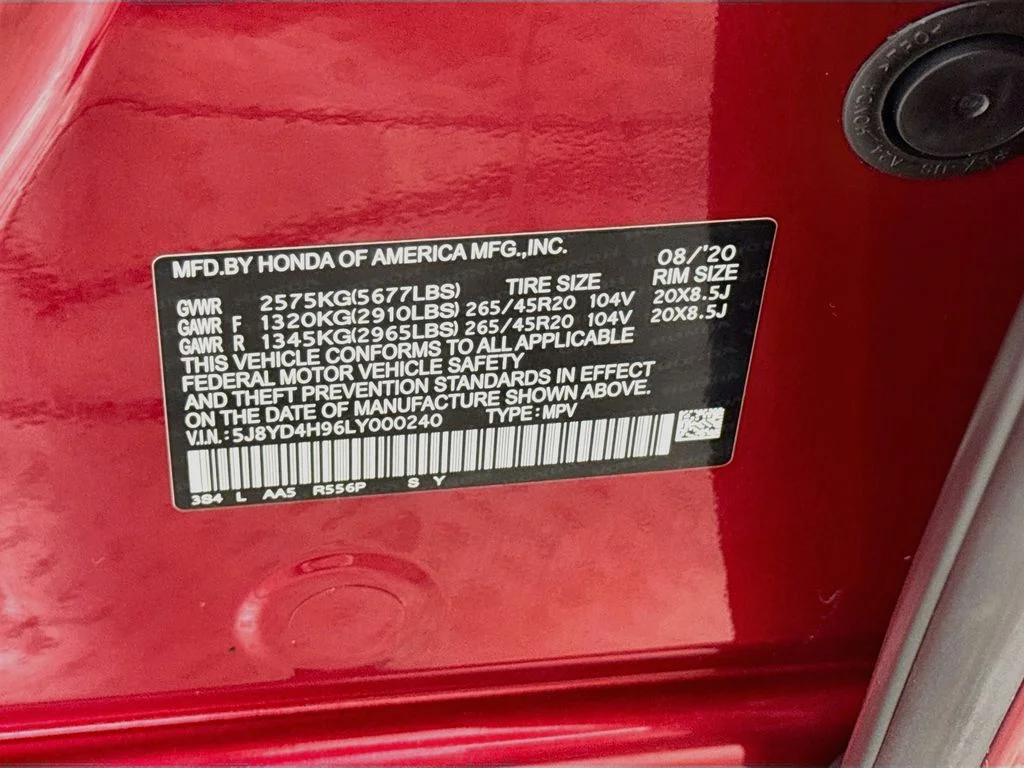 Used 2020 Valencia Red Pearl Acura PMC Edition image 34