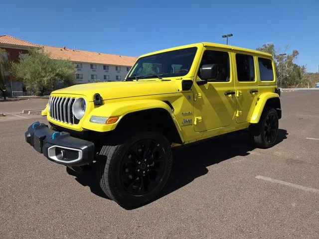 Used 2024 Yellow Jeep Sahara 4xe image 6