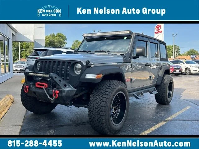 Used 2018 Gray Jeep Unlimited Sport S image 1