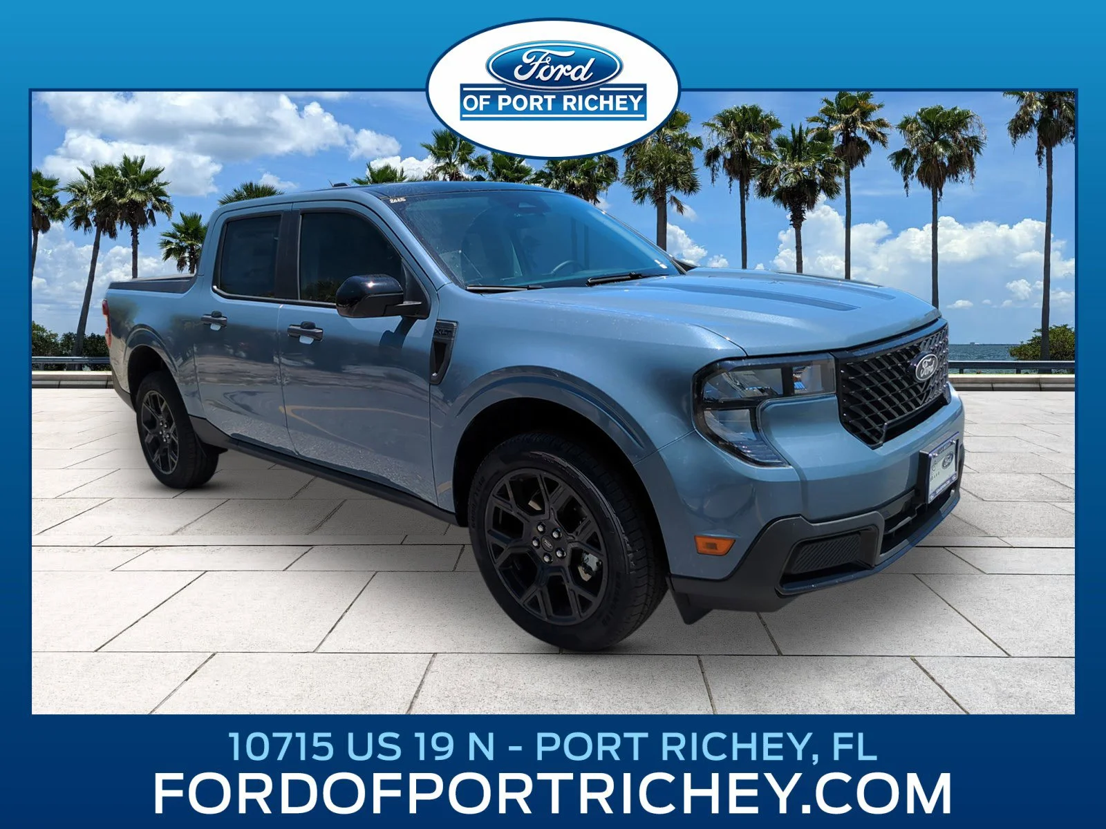 New 2025 Azure Gray Metallic Tri-Coat Ford XLT image 1