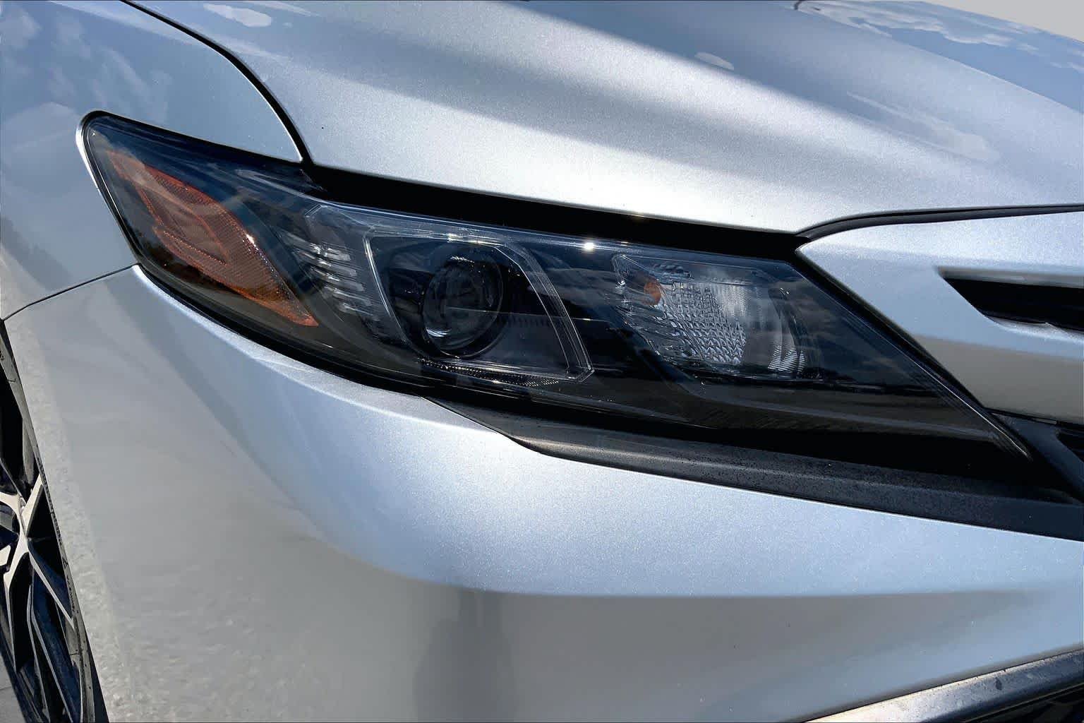 Used 2021 Celestial Silver Metallic Toyota SE image 27