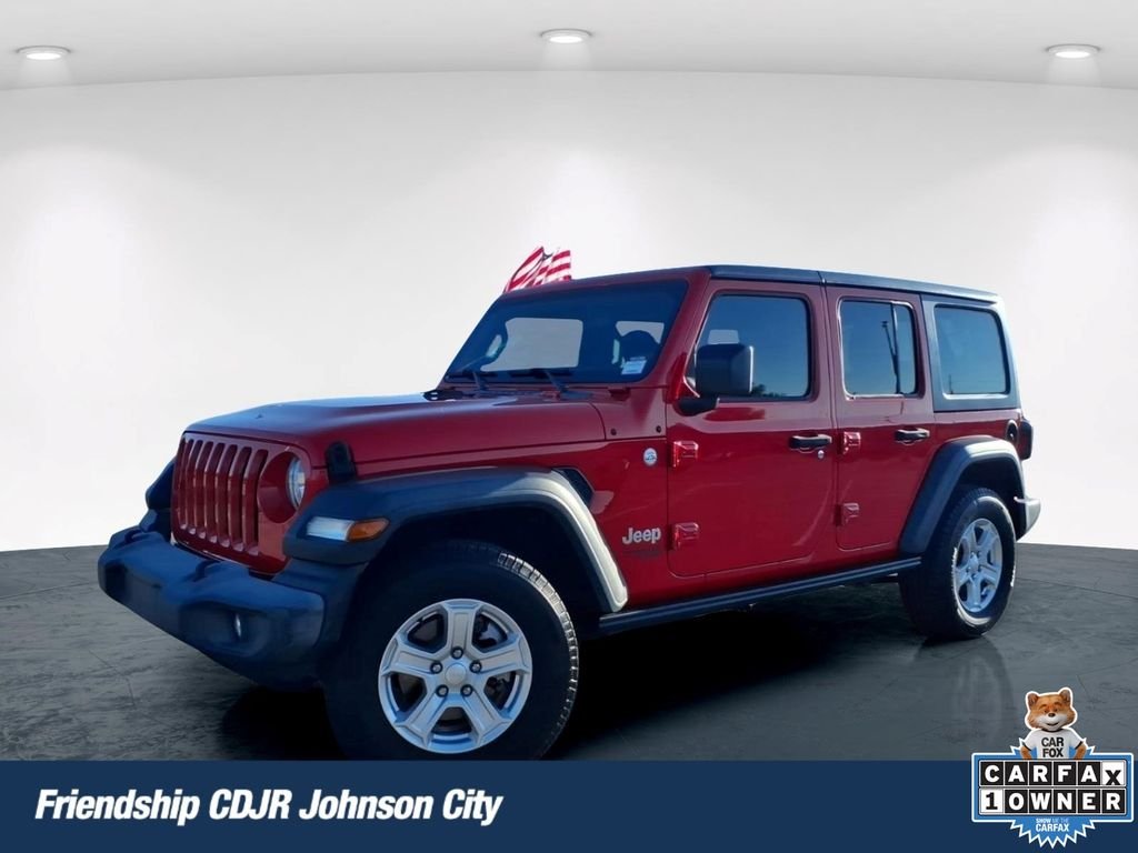 Used 2018 Red Jeep Unlimited Sport S image 1