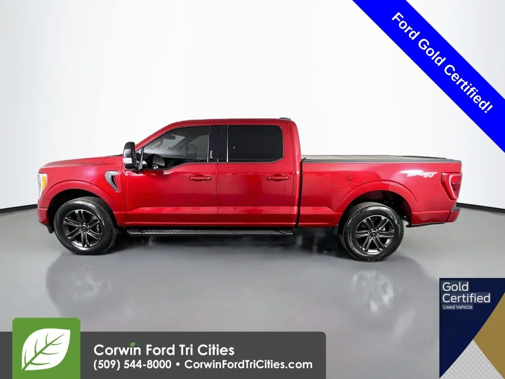Used 2021 Rapid Red Metallic Tinted Clearcoat Ford XLT image 6
