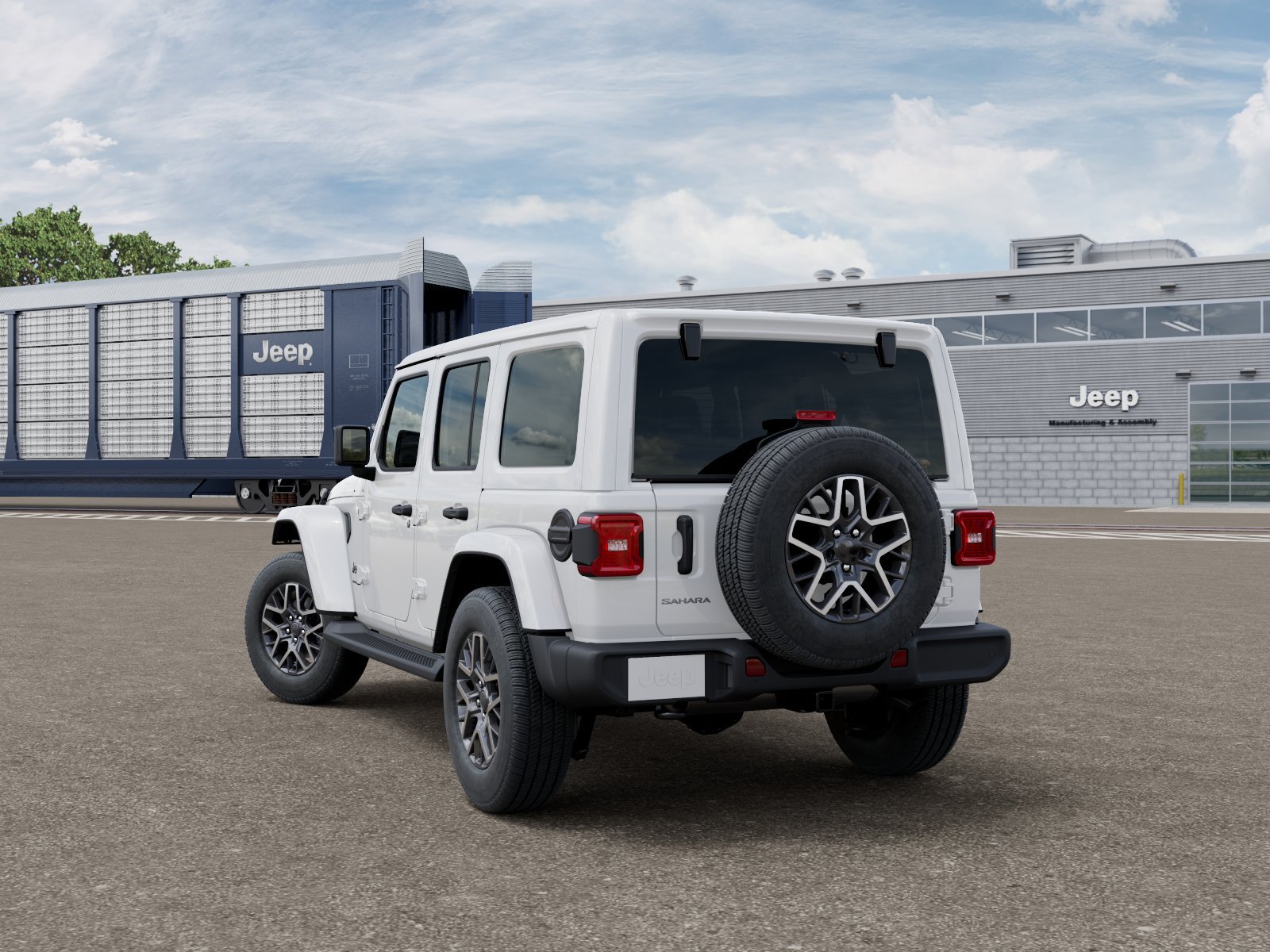 New 2026 Bright White Clearcoat Jeep Sahara image 3