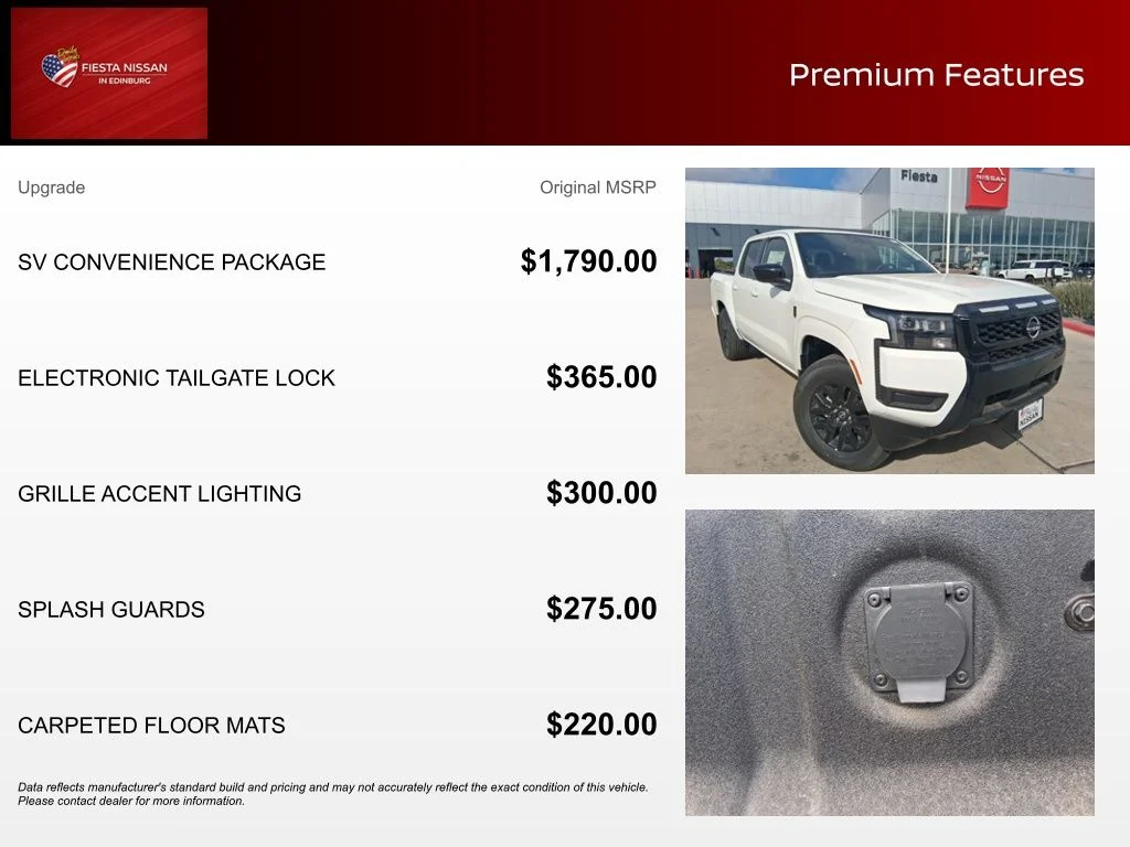 New 2026 Glacier White Nissan Crew Cab SV image 3